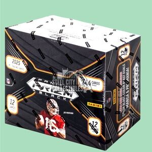 2025 Panini Prizm Black Football  NFL Factory Sealed Hobby Box In Hand
